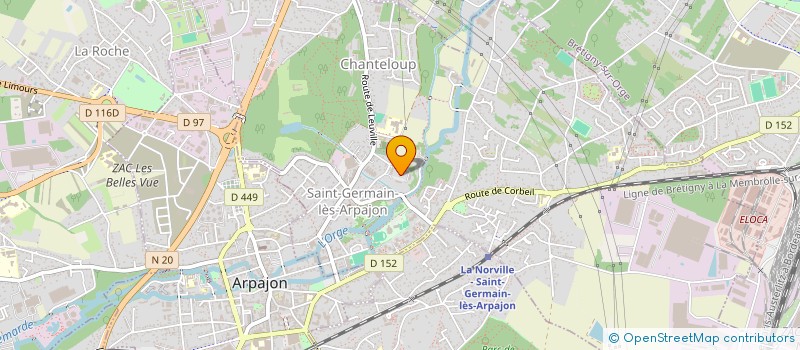 localisation de l'entreprise ROULESAC à SAINT-GERMAIN-LES-ARPAJON