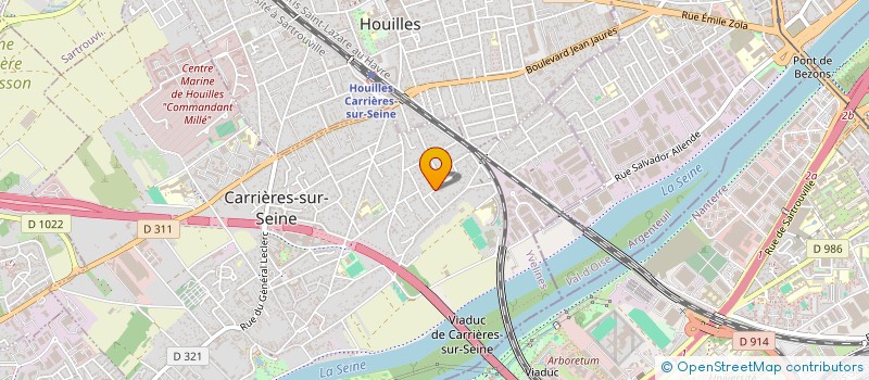 localisation de l'entreprise ROULET C ET PREVEL A  CARRIERES-SUR-SEINE