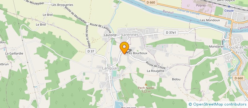 localisation de l'entreprise ROULET PERE ET FILS à LANQUAIS