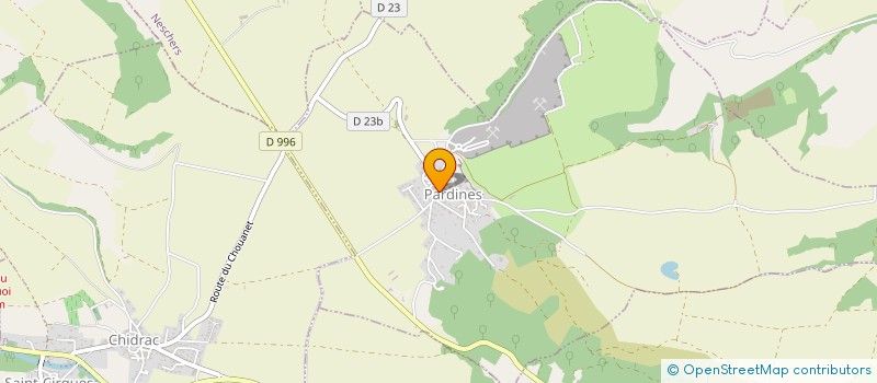 localisation de l'entreprise ROULEYRES  PARDINES