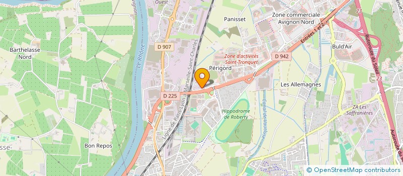 localisation de l'entreprise ROULEZ JEUNESSE  LE PONTET