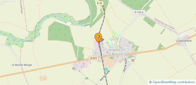 localisation de l'entreprise ROULIN à ORGERES-EN-BEAUCE