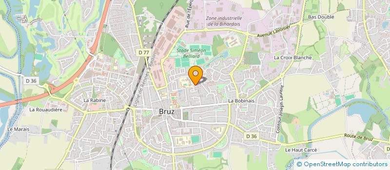 localisation de l'entreprise ROULIS TANGAGE  BRUZ