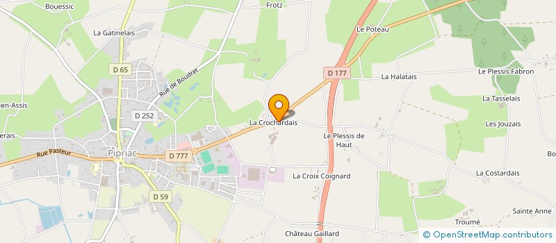 localisation de l'entreprise ROULLEAU à PIPRIAC