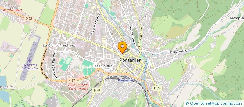 localisation de l'entreprise ROULLET-DENIS  PONTARLIER