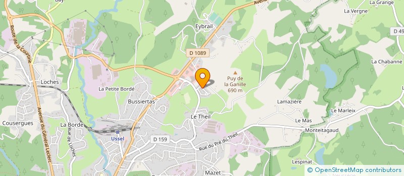 localisation de l'entreprise ROULLIN MONTEIL ARCHITECTES  CHAVEROCHE