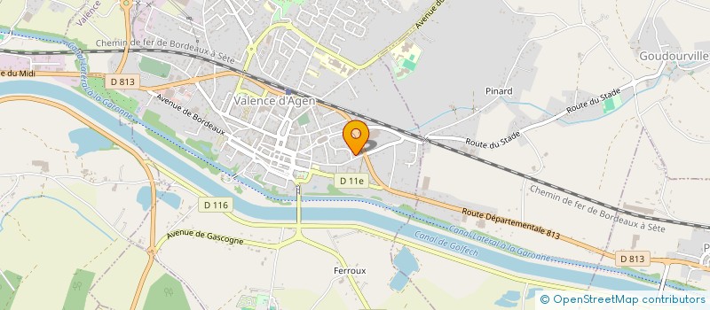 localisation de l'entreprise ROULOTTE OPERA TARN ET GARONNE à VALENCE