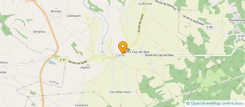 localisation de l'entreprise ROULOTTES ET CALECHES DE ROUERGUE  CAUSSE-ET-DIEGE