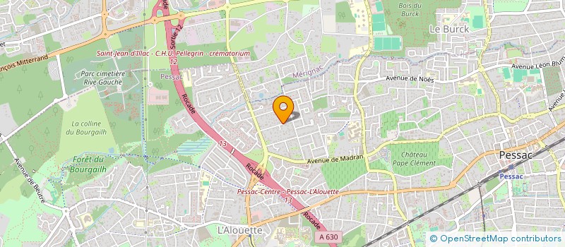 localisation de l'entreprise ROULY IMMO 33  PESSAC