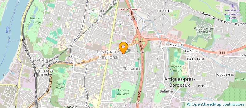 localisation de l'entreprise ROUMA CONSULTING à CENON