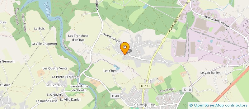 localisation de l'entreprise ROUMAEL  PLOUFRAGAN