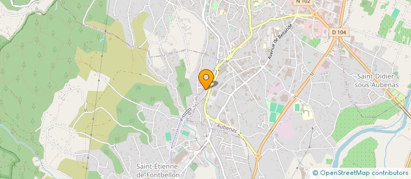 localisation de l'entreprise ROUMANET SA à AUBENAS