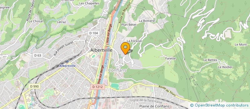 localisation de l'entreprise ROUMANIE  ALBERTVILLE