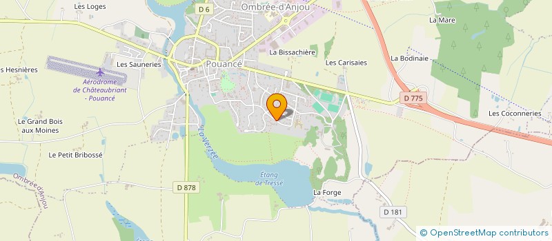 localisation de l'entreprise ROUMANIE SOLIDARITE PARTAGE à OMBREE D'ANJOU