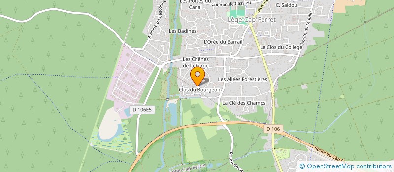 localisation de l'entreprise ROUMAT THIERRY à LEGE-CAP-FERRET