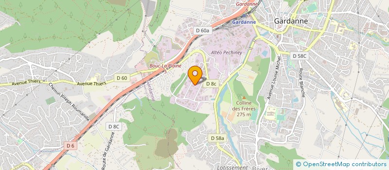 localisation de l'entreprise ROUMEJON ET PAGANO à GARDANNE