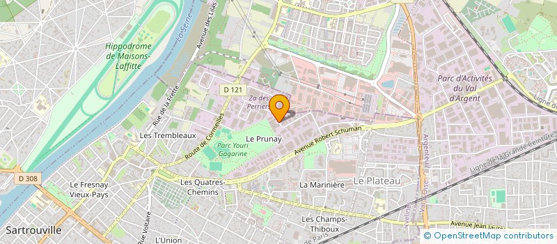 localisation de l'entreprise ROUMESTANT ETUDES ET REALISATIONS à SARTROUVILLE