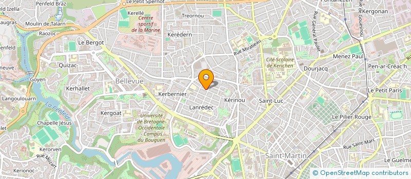 localisation de l'entreprise ROUMIER ETABLISSEMENT à BREST