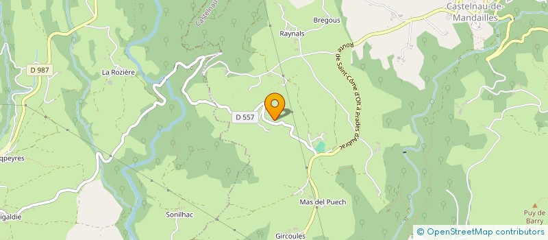 localisation de l'entreprise ROUMIGUIER FERRONNERIE  SAINT COME D'OLT