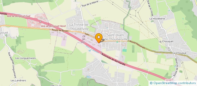 localisation de l'entreprise ROUMOIS COLOR  SAINT-OUEN-DE-THOUBERVILLE