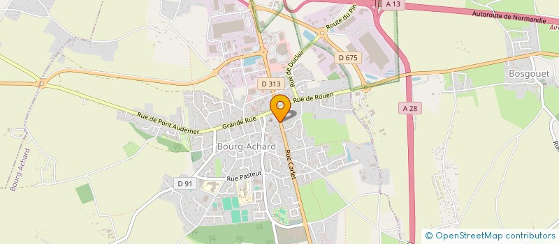 localisation de l'entreprise ROUMOIS EVASION VERTICALE  BOURG-ACHARD