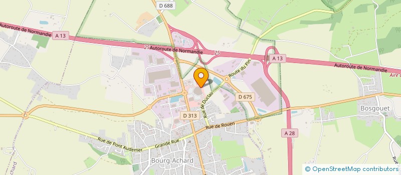 localisation de l'entreprise ROUMOISE DE DISTRIBUTION à BOURG-ACHARD