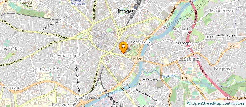 localisation de l'entreprise ROUND MIDNIGHT SARL à LIMOGES
