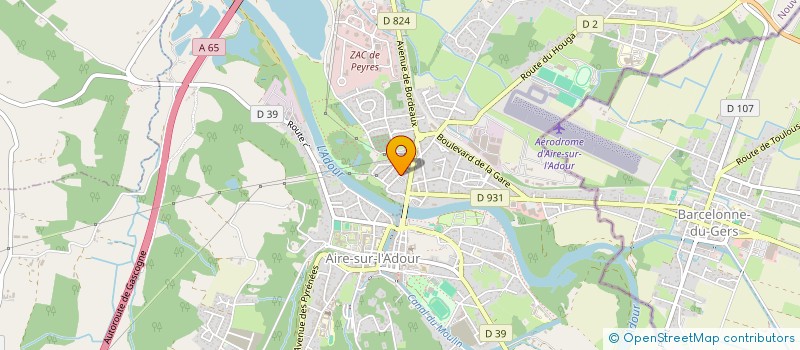 localisation de l'entreprise ROUNDA  AIRE-SUR-L'ADOUR