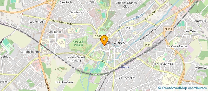 localisation de l'entreprise ROUNDS TECH à DREUX