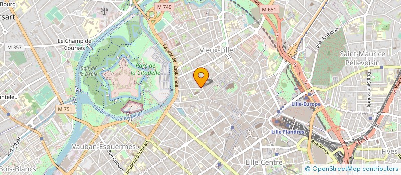 localisation de l'entreprise ROUPILLONS à LILLE