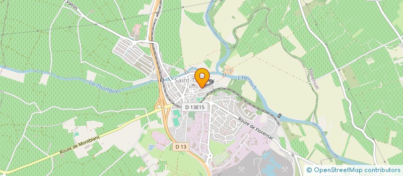 localisation de l'entreprise ROUQUET  SAINT-THIBERY