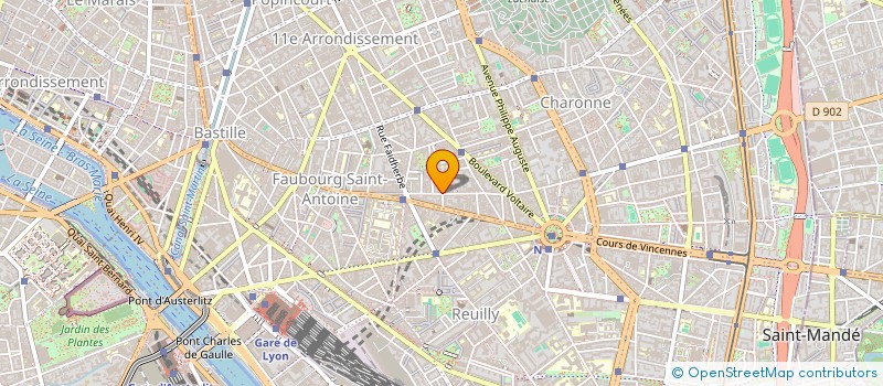 localisation de l'entreprise ROUQUET-GIRAUD  PARIS