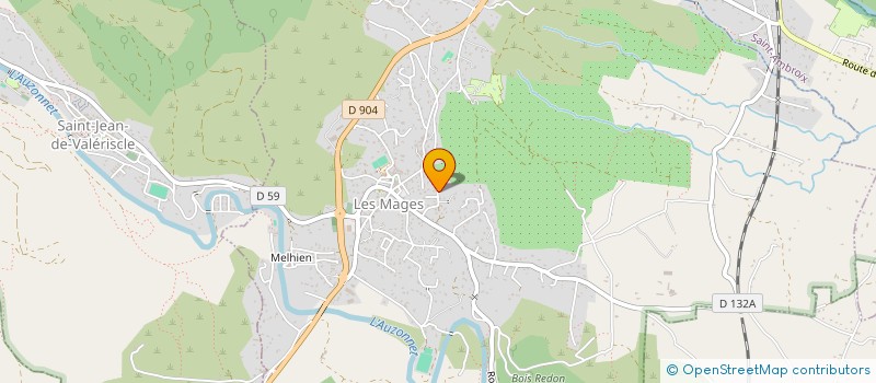 localisation de l'entreprise ROUQUET SCHWARTZ  LES MAGES