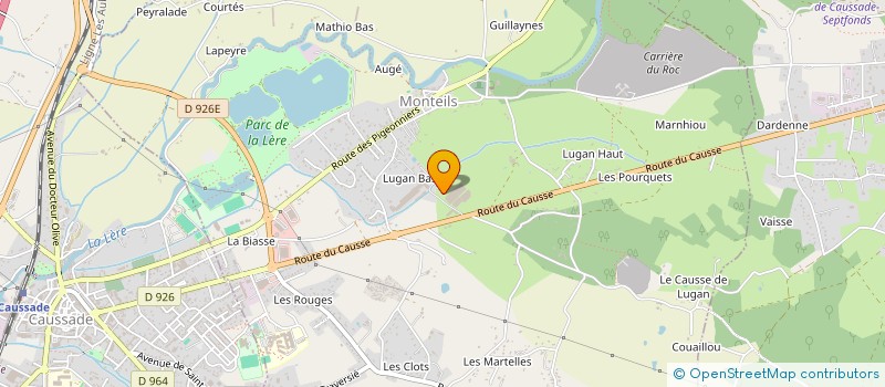 localisation de l'entreprise ROUQUETTE à MONTEILS