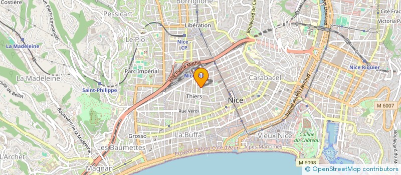 localisation de l'entreprise ROUQUETTE - NICE à NICE
