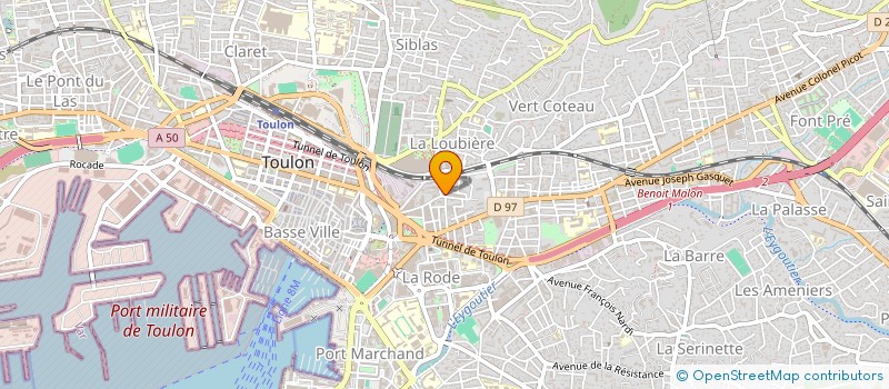 localisation de l'entreprise ROURE CONCEPT à TOULON