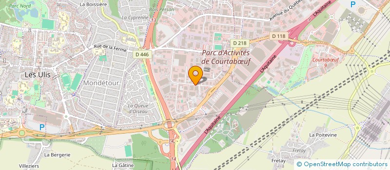 localisation de l'entreprise ROURE DORURE à LES ULIS