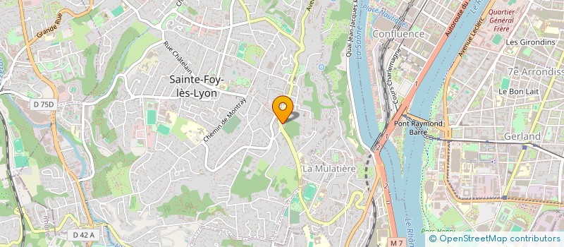 localisation de l'entreprise ROURE MAISON IMMOBILIERE à SAINTE-FOY-LES-LYON