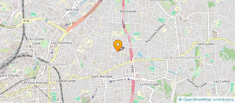 localisation de l'entreprise ROURET à MARSEILLE
