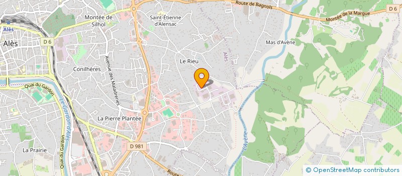 localisation de l'entreprise ROURISSOL à ALES