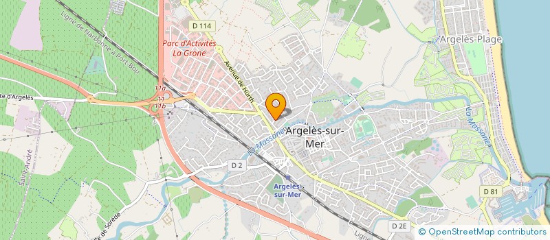 localisation de l'entreprise ROUROU ET LULI à ARGELES-SUR-MER