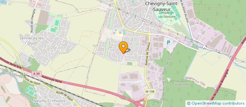 localisation de l'entreprise ROUS  CHEVIGNY-SAINT-SAUVEUR