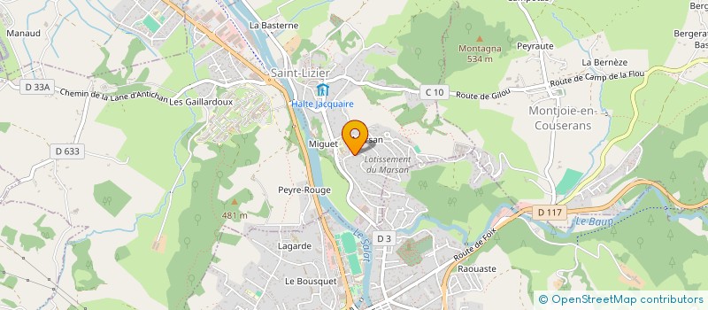 localisation de l'entreprise ROUSEY à SAINT-LIZIER