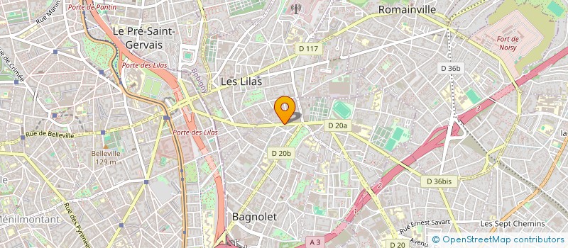 localisation de l'entreprise ROUSKOFF à BAGNOLET
