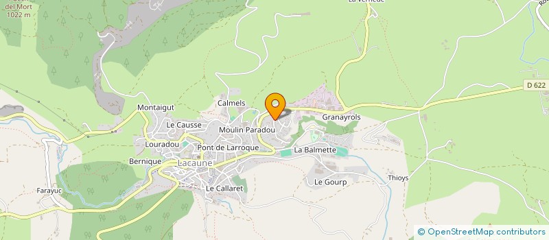 localisation de l'entreprise ROUSSALY  LACAUNE