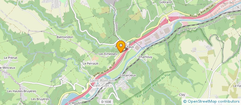 localisation de l'entreprise ROUSSARD  SAINT-ROMAIN-EN-GIER