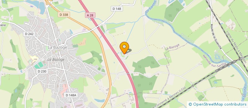 localisation de l'entreprise ROUSSARD AVENTURE  LA BAZOGE