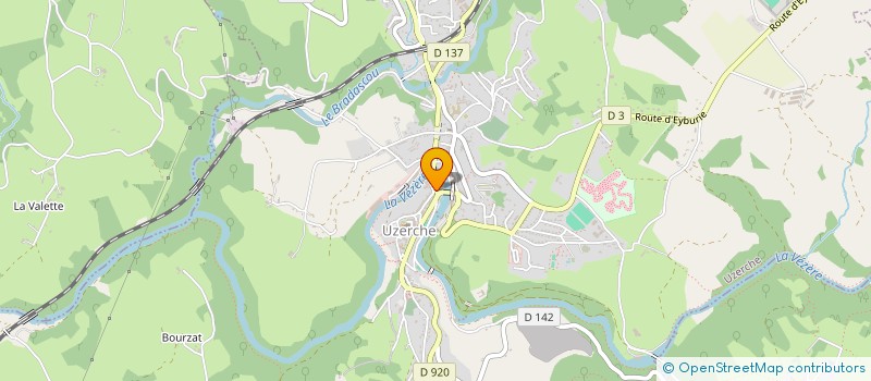 localisation de l'entreprise ROUSSAUD SARL  UZERCHE