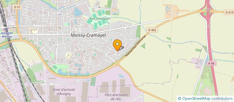 localisation de l'entreprise ROUSSB MAKE UP  MOISSY-CRAMAYEL