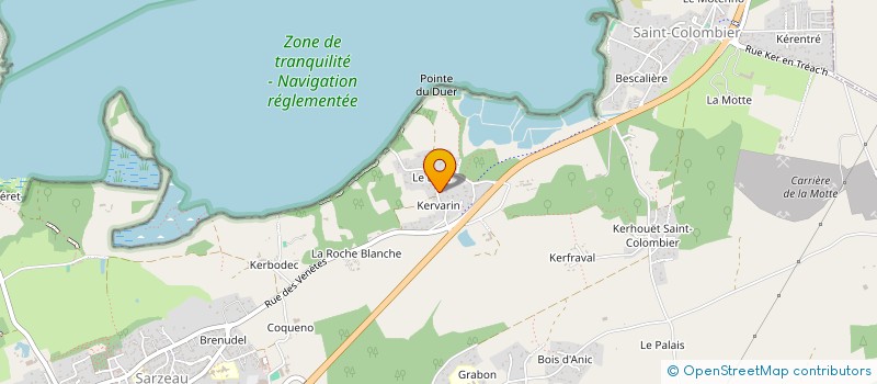 localisation de l'entreprise ROUSSE ELECTRICITE à SARZEAU